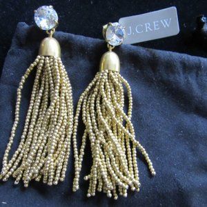 J CREW EARINGS.  3 INCHES. NWT.